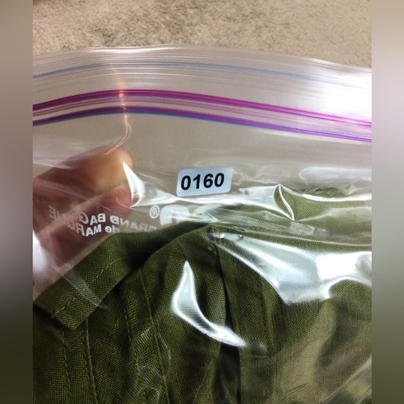 Larry Levine linen blend capri pants size 4 green - Picture 10 of 10